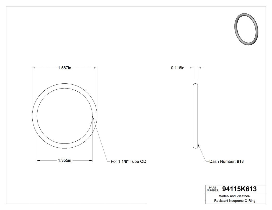 Technical drawing - 94115K613